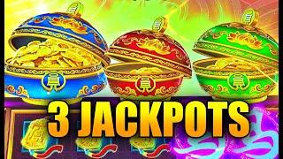 NEW SLOT: 3 JACKPOT HANDPAYS ON HIGH LIMIT COIN COMBO HURRICANE HORSE
