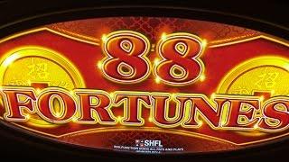 88 Fortunes Slot - Bally Technologies - Two Bonuses!!!