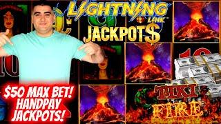 High Limit Lightning Link Slot 2 HANDPAY JACKPOTS - $50 Max Bet  | Las Vegas Casino JACKPOTS !