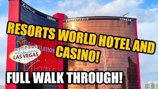 NEW Resorts World hotel in Las Vegas! Full walk through... lets check it out!