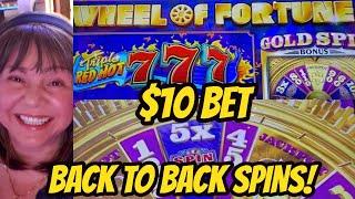 BACK TO BACK WHEEL OF FORTUNE SPINS! HOW MANY GOLD SPINS?