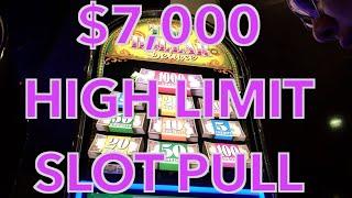 HUGE $7,000 HIGH LIMIT Slot Play  FULL 40 Minute Video! - HAND PAYS at Cosmo in Vegas