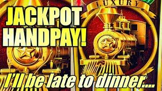 JACKPOT HANDPAY! SORRY MOM! LATE TO DINNER! CASH EXPRESS LUXURY LINE (ARISTOCRAT GAMING)