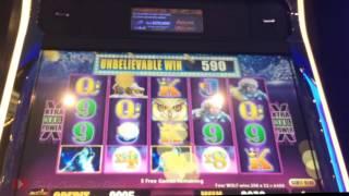 Timberwolf Deluxe Slot Machine Bonus Nice - Aristocrat
