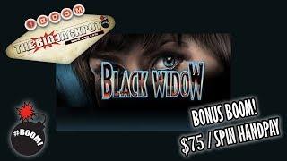 Black Widow Bonus Boom $75 a spin Handpay | The Big Jackpot