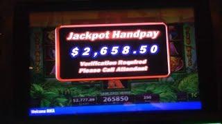 KABOOM ! HAND PAY !! Prowling Panther Slot machineMEGA JACKPOT BONUS WIN$2.50 Bet