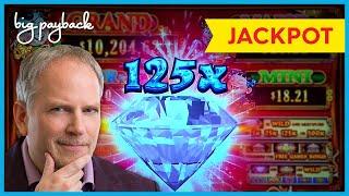 JACKPOT HANDPAY, AWESOME! 88 Fortunes Diamond Slot - RETRIGGER BONUS!