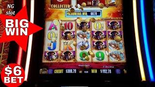Buffalo Gold Slot Machine  BIG WIN Bonus $6 Max Bet  !! Live Slot Play