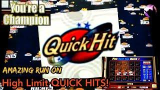 High Limit Quick Hit Slots - AMAZING Run!