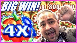 I DID IT!  BLUE RIBBON PUMPKIN FOUND!  44 SPINS AT 4X MIGHTY CASH BIG WIN!! | Slot Traveler