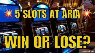 5 Slot Machines in 15 Minutes at ARIAWIN or LOSE?
