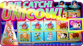 UNICOW LIVE!!! BONUS - FREE GAMES!!! Invaders Attack From the Planet Moolah - CASINO SLOTS