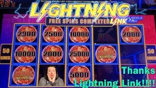 BIG WIN ON LIGHTNING LINK! BIG FIREBALL ALERT!