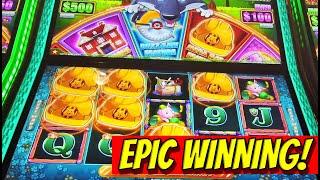 EPIC WINNING! My BEST recent wins and Handpays: Huff n More Puff, Bier Haus and more!
