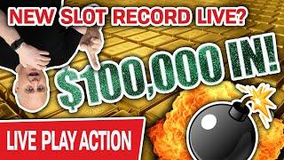 $100,000 Into VEGAS SLOTS LIVE!  Will We SET A NEW RECORD at The Cosmo?