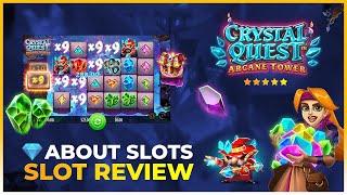 Crystal Quest Arcane Tower by Thunderkick! Exclusive Video Review by Aboutslots.com for Casinodaddy!
