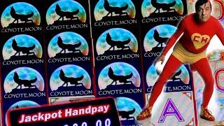 COYOTE MOON HIGH LIMIT SLOT/ I MADE HUGE $100 BETS/ DID I WIN MUCHO DINERO ?????