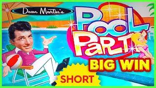 UNEXPECTED BIG WIN! Dean Martin's Pool Party Slot - LOVED IT! #Shorts
