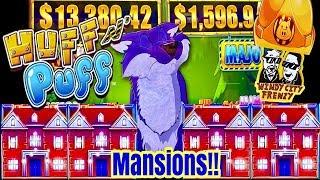 HUFF N PUFF SLOT!MANSIONS AND RETRIGGERS! RIGHT KEN?HORSESHOE CASINO!