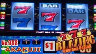 Double Rollin' in the Cash Slot & Blazing 7s Slot @Barona Casino 赤富士スロット なんてこったいスロット！