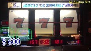 BIG WIN and Again and Again LiveBLAZING 7's $2 Slot Max Bet $6 at Barona Casino CA, Akafuji slot