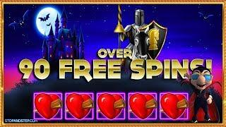 • OVER 90 Free Spins !!! + FIVE Hearts on Ooh Ah Dracula! •