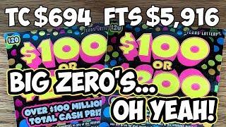 BIG ZERO'S...OH YEAH!  2X $20 $100 or $200!  TC vs FTS MM3 #29