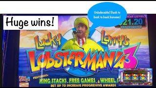 Lucky Larry’s Lobstermania 3. AMAZING back to back to back bonuses!!!