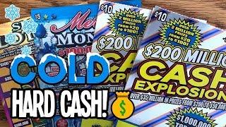 WIN$$!  $200 Million Cash Explosion + Merry Money  Texas Lottery Scratch Off Tickets