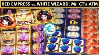 White Wizard & Red Empress Slot Machines: 2 Bonuses w/ BIG WIN!