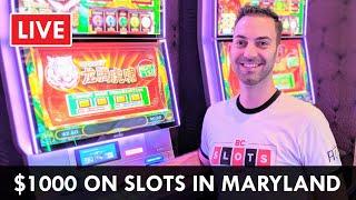 LIVE $1000 On Slots  At Rocky Gap Casino Resort In Beautiful Maryland #AD