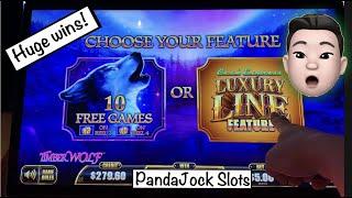 Another huge win using freeplay  Cash Express, Luxury Line. TimberWolf and Pompeii