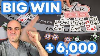 Big Blackjack Win - Amazing Shoe with Splits and Resplits