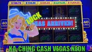 LUCK HAS ARRIVED !!KA-CHING CASH VEGAS NEON Slot$125 Slot Free Play彡栗スロ