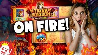 TIGER KINGDOM SLOT ON FIRE  LOOK AT THE MULTIPLIER!