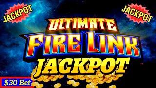 High Limit Ultimate Fire Link Slot Machine Jackpot w/$30 BET  ! Mega Slot Win | LAS VEGAS