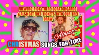 SCRATCHCARDS...FOR THE VIEWERS &  CHRISTMAS SONGS.."