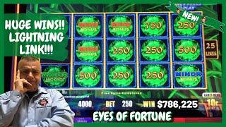 Incredible Bonus Wins Lightning Link Eyes Of Fortune