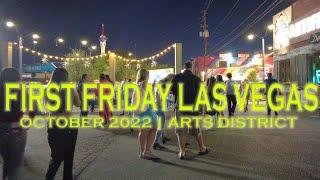 Las Vegas First Friday Arts District Downtown Walkthrough October 2022