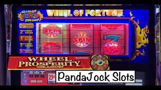I love slots with wheels! Wheel of Fortune and Wheel of Prosperity