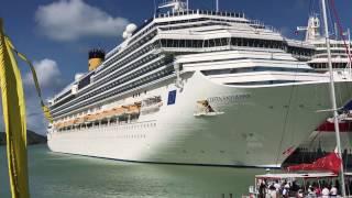 Costa Favolosa Cruise Ship in Antigua