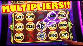 I GOT $100 DOLLARS AND THIS SLOT MACHINE HAS MULTIPLIERS!!!