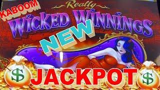 UNEXPECTED JACKPOT ON NEW WICKED WINNINGS !First Jackpot on YouTube!!REALLY WICKED WINNIGNS Slot