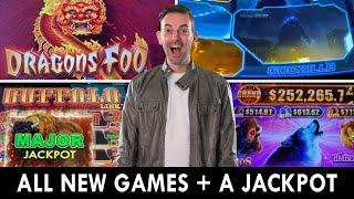 Playing All New Slot Machines  Landing A Jackpot Bonus!