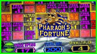 4X MULTIPLIER/ FREE GAMES/ PHARAOH'S FORTUNE SLOT JACKPOT/ HIGH LIMIT/ MAX BETS