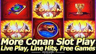 Conan Slot Machine - Second Attempt with Live Play, Features, and Free Games at Yaamava Casino