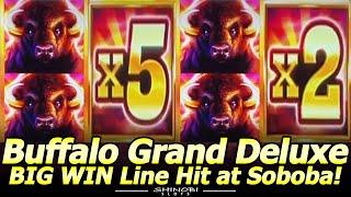 Buffalo Grand Deluxe Slot Machine - BIG WIN Line Hit at Soboba Casino!