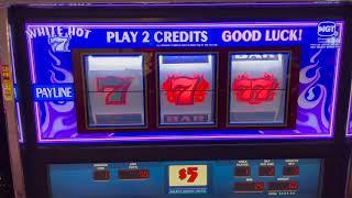 White Hot Sevens - Old School High Limit Slot Play From Foxwoods