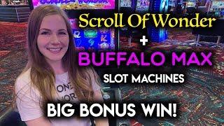BIG BONUS WIN! Buffalo MAX Slot Machine!!