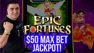 EPIC FORTUNE Slot HANDPAY JACKPOT - $50 Max Bet | Winning At Casinos In Las Vegas | SE-4 | EP-6
